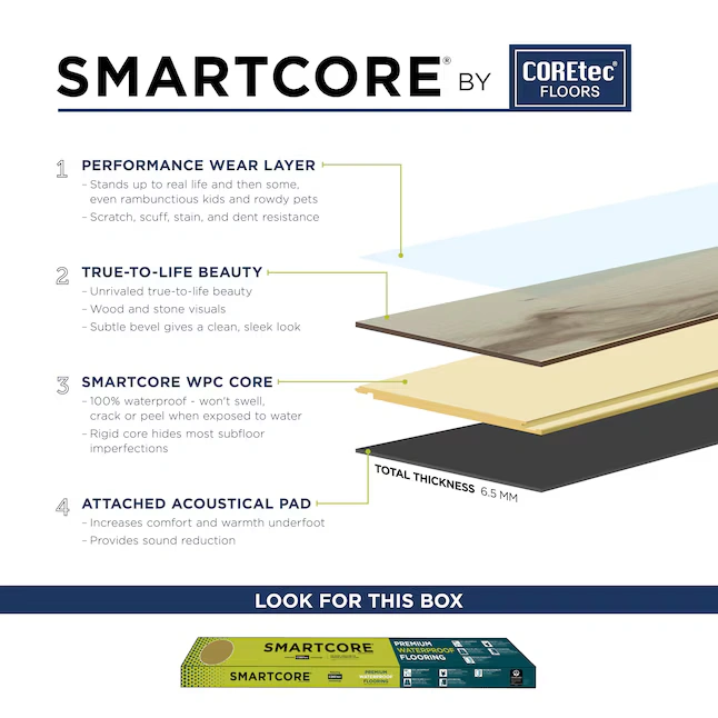 SMARTCORE Shady Pine Luxury Vinyl Flooring photo 4
