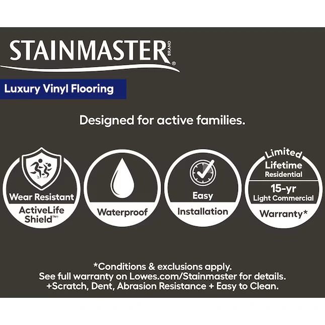 STAINMASTER Carbon Luxury Vinyl Flooring photo 7