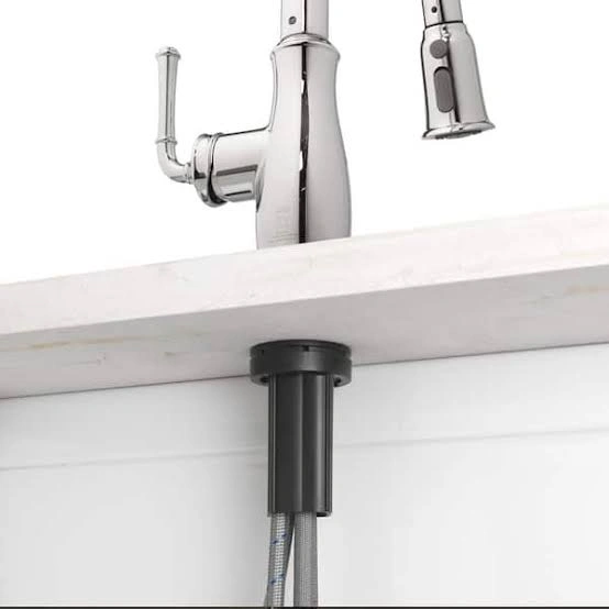 GLACIER BAY Kagan Chrome 15 in. H Pull Down Sprayer Kitchen Faucet with 360° Swivel Spout photo 3