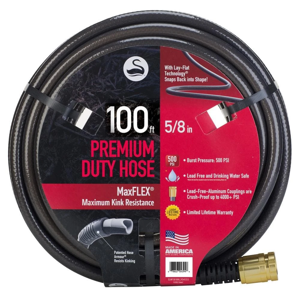SWAN Maximum FLEX 5/8 in. x 100 ft. Premium Duty Garden Hose
