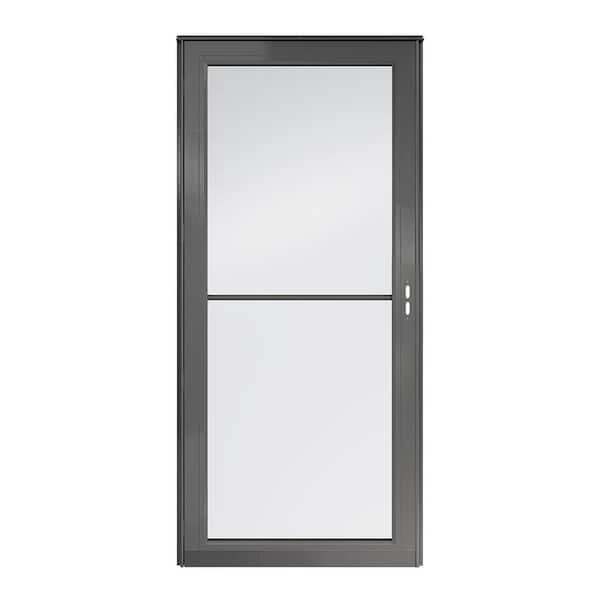 ANDERSEN 3000 Series 36in x 80in Charcoal Gray Right-Hand/Outswing Full View Retractable Aluminum Storm Door