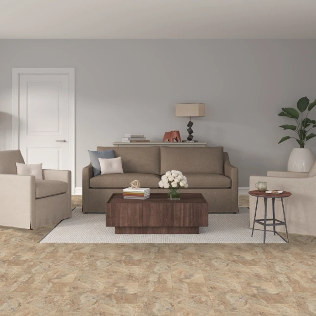 SMARTCORE Ultra Tivoli Travertine 12mil Waterproof Luxury Vinyl Plank Flooring photo 2