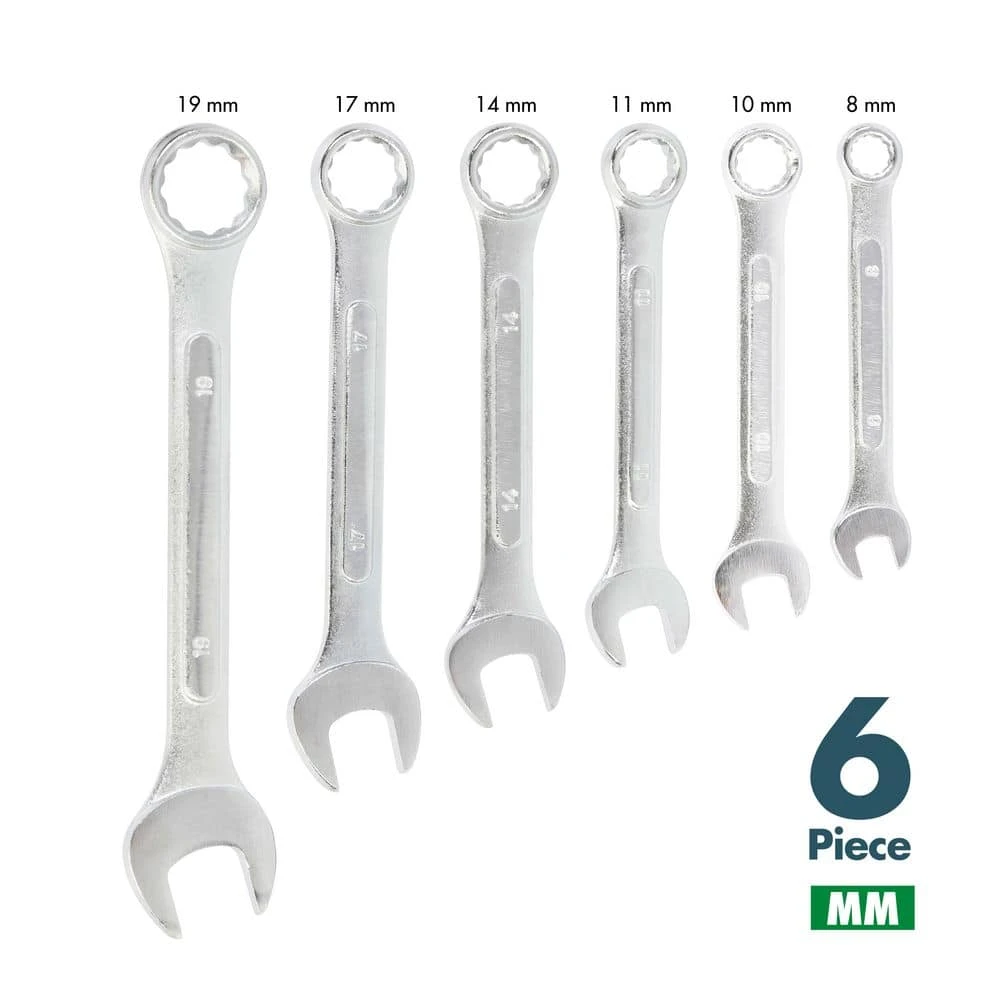 ANVIL 6-Piece Metric Combination Wrench Set with Case photo 2