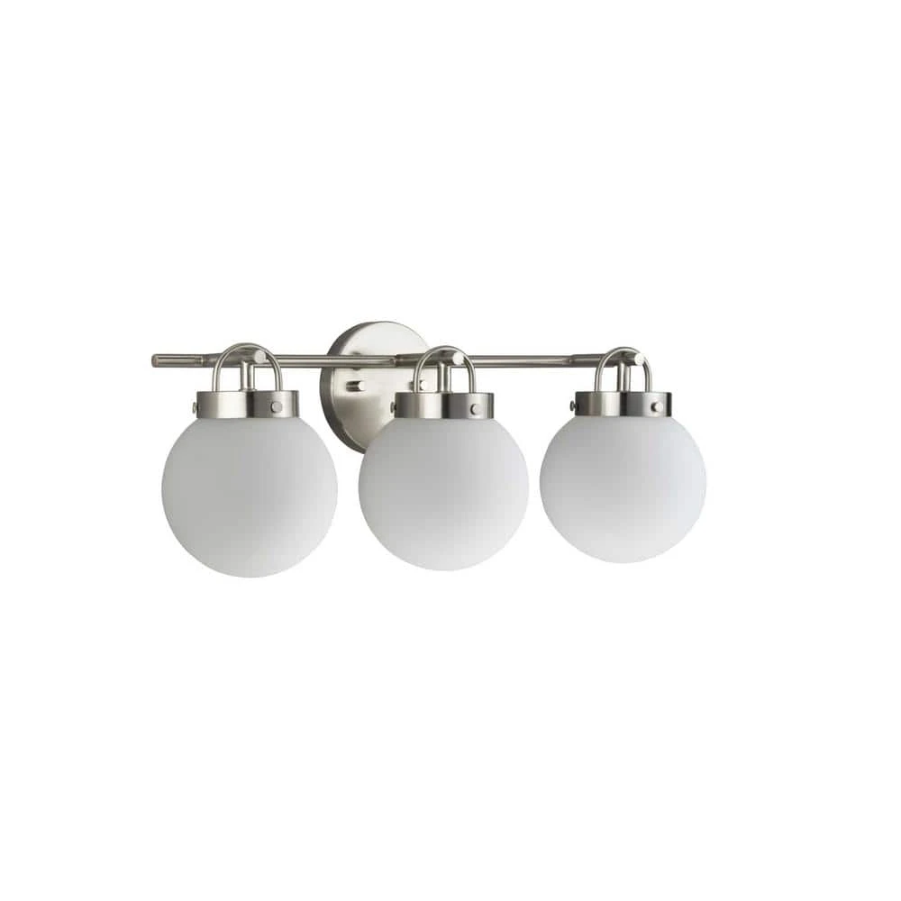 PROGRESS LIGHTING Silverdale 22in 3-Light Brushed Nickel Vanity Light photo 2