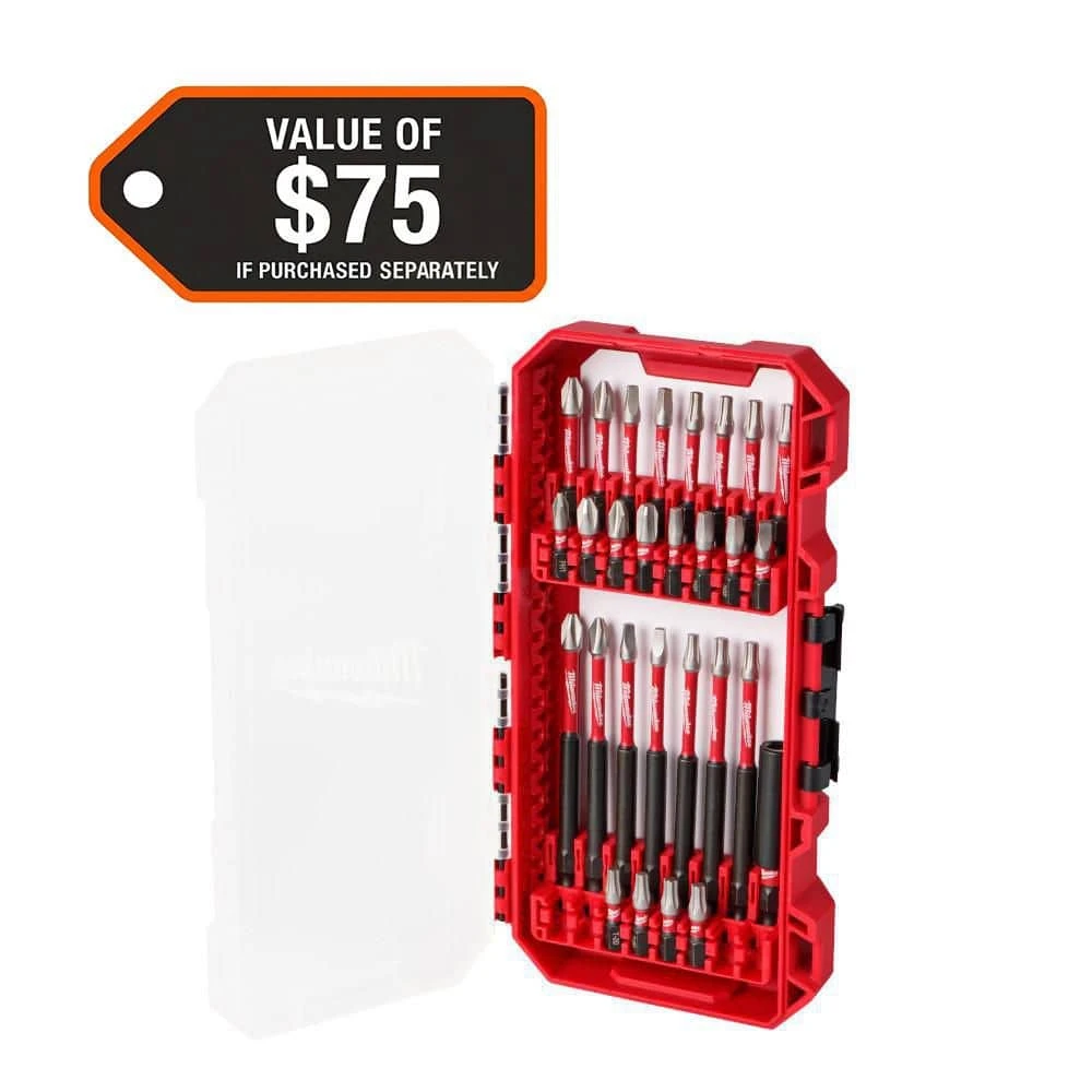 MILWAUKEE SHOCKWAVE Impact Duty Alloy Steel Screwdriver Bit Set (28-Piece)