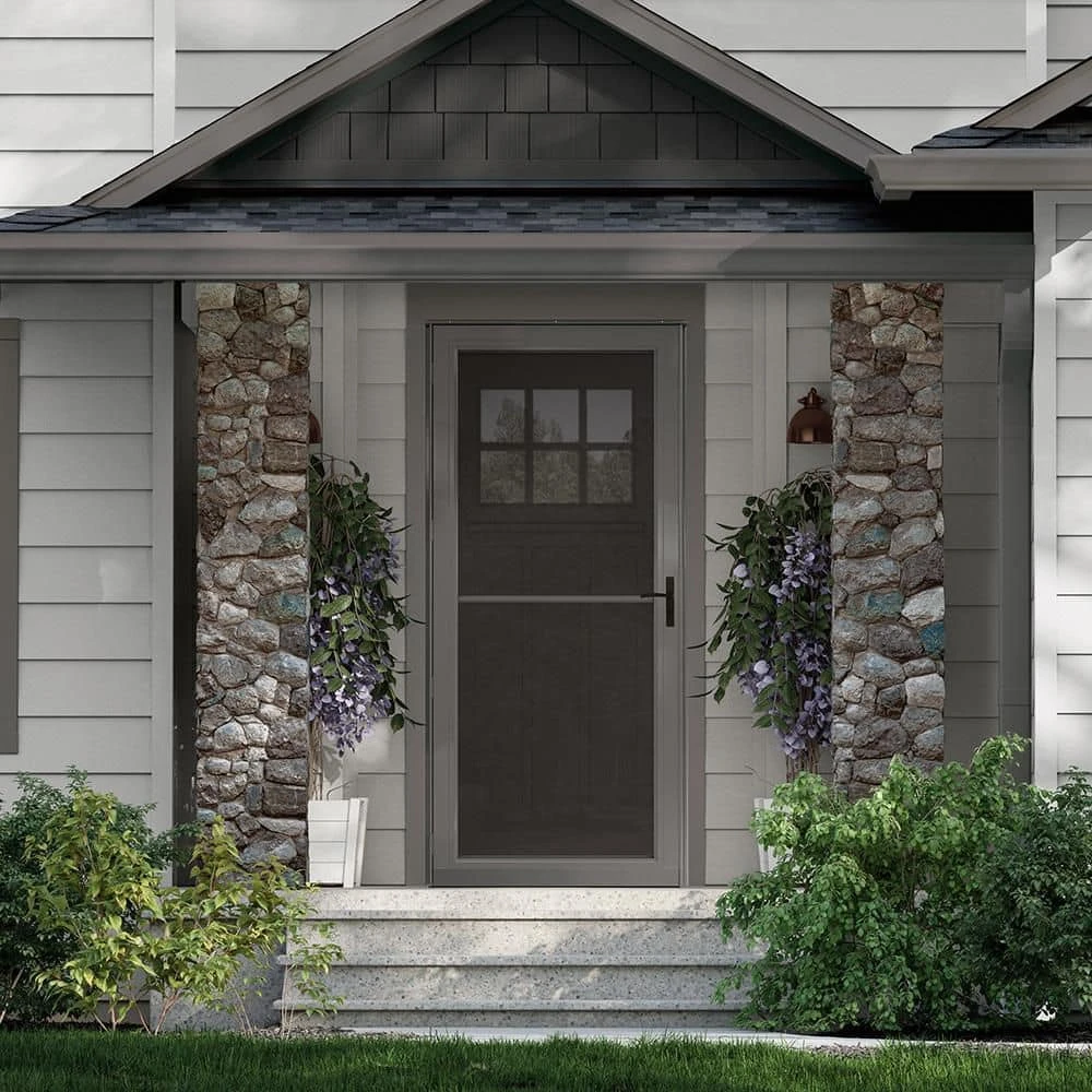 ANDERSEN 3000 Series 36in x 80in Charcoal Gray Right-Hand/Outswing Full View Retractable Aluminum Storm Door photo 2