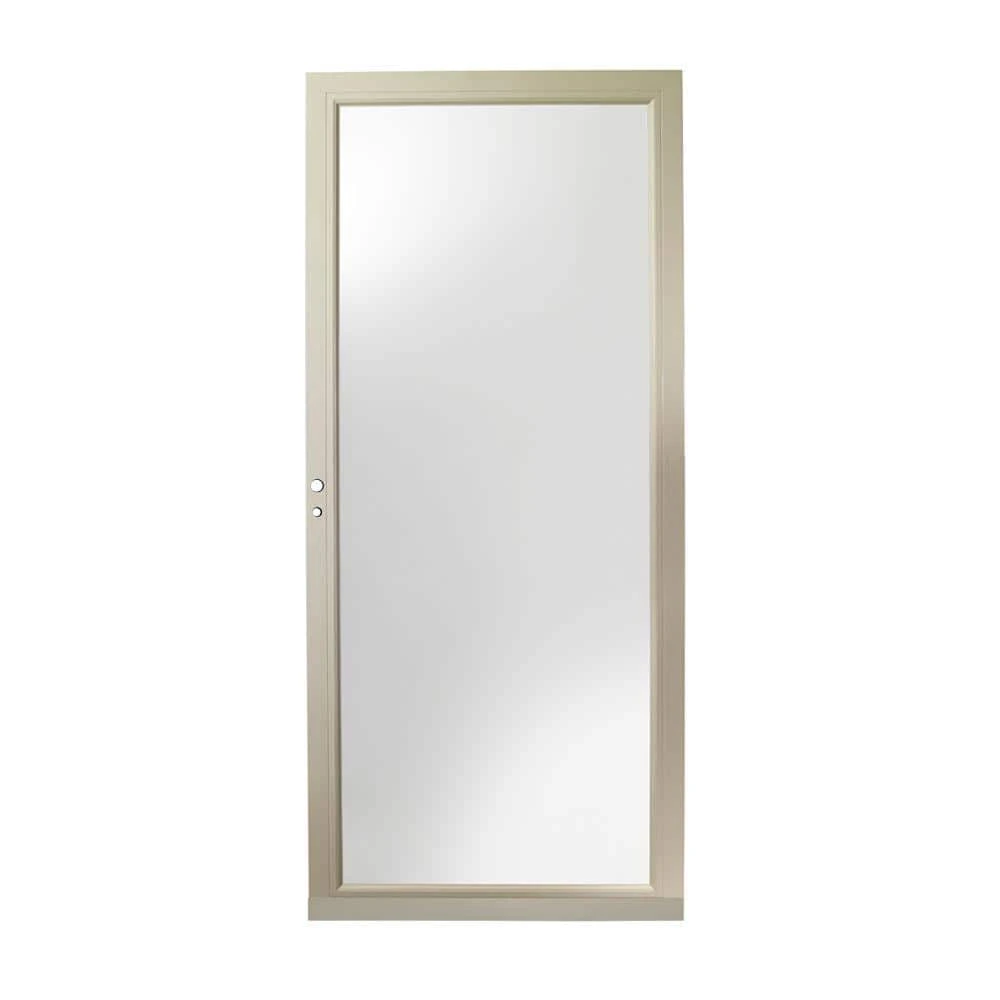 ANDERSEN 3000 Series 36in x 80in Sandtone Left-Hand Full View Interchangeable Aluminum Storm Door
