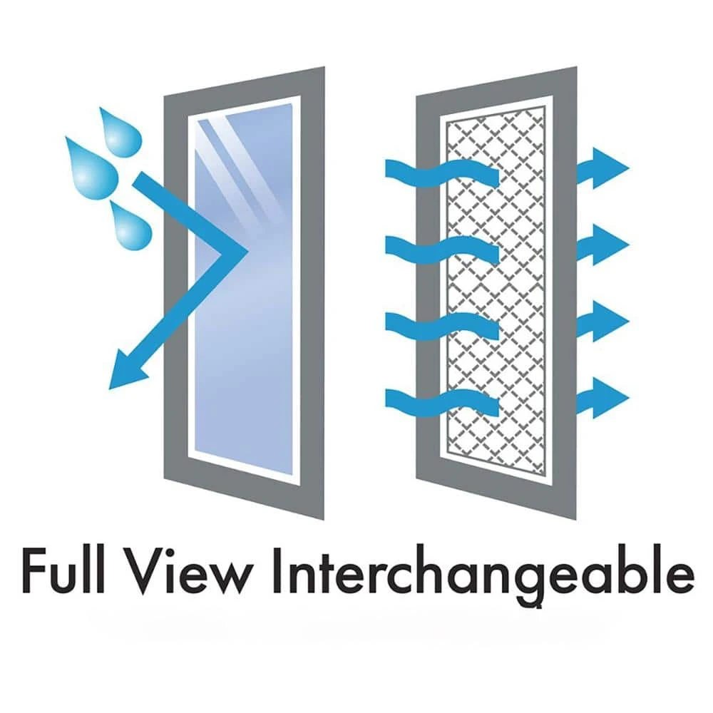 ANDERSEN 3000 Series 36in x 80in Sandtone Left-Hand Full View Interchangeable Aluminum Storm Door photo 2