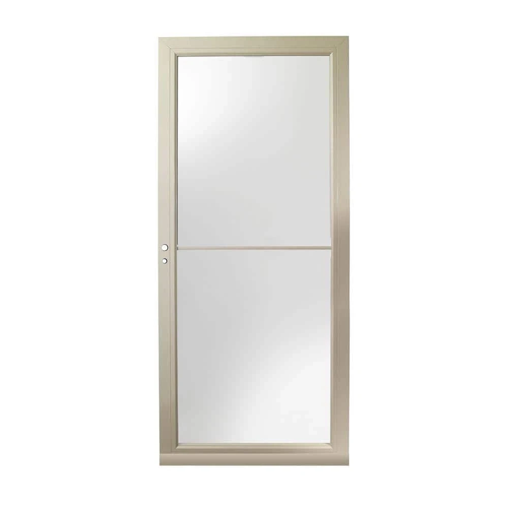 ANDERSEN 3000 Series 36in x 80in Sandtone Left-Hand/Outswing Full View Retractable Aluminum Storm Door