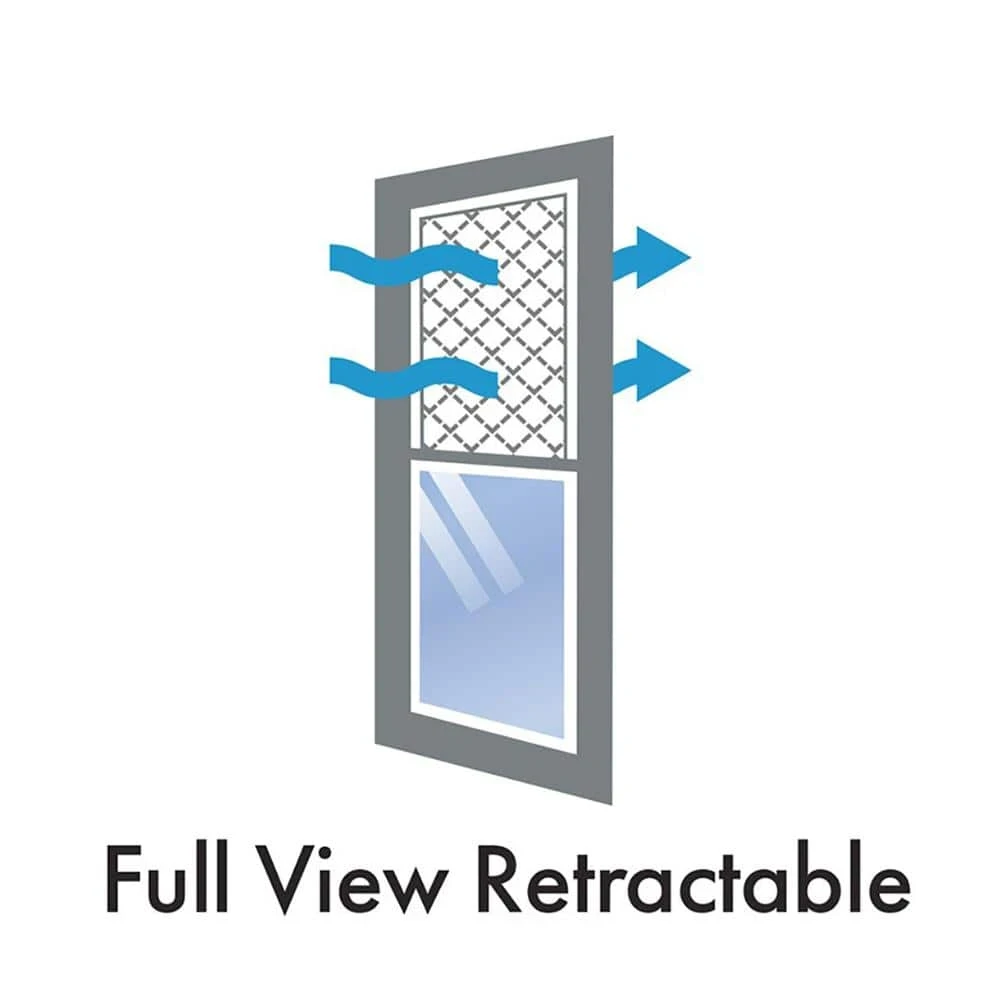 ANDERSEN 3000 Series 36in x 80in Sandtone Left-Hand/Outswing Full View Retractable Aluminum Storm Door photo 2